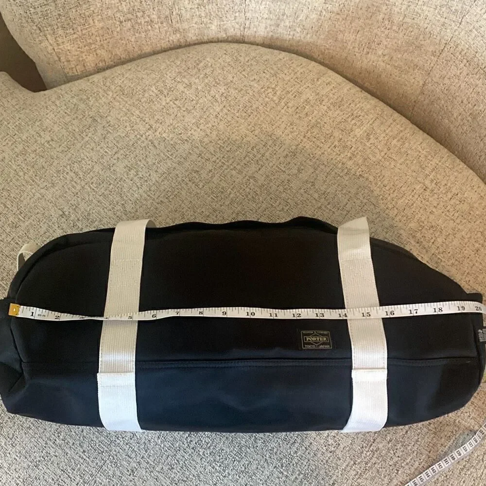 Porter-yoshida & co black nylon duffel bag